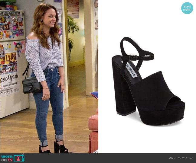 Steve Madden Studio Heels worn by Sofia Rodriguez (Aimee Carrero) on Young and Hungry