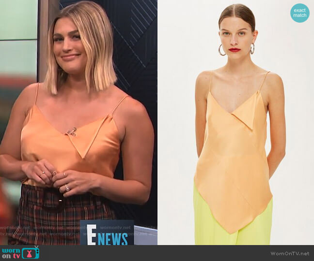 Topshop Boutique Spiral Camisole Top worn by Carissa Loethen Culiner on E! News