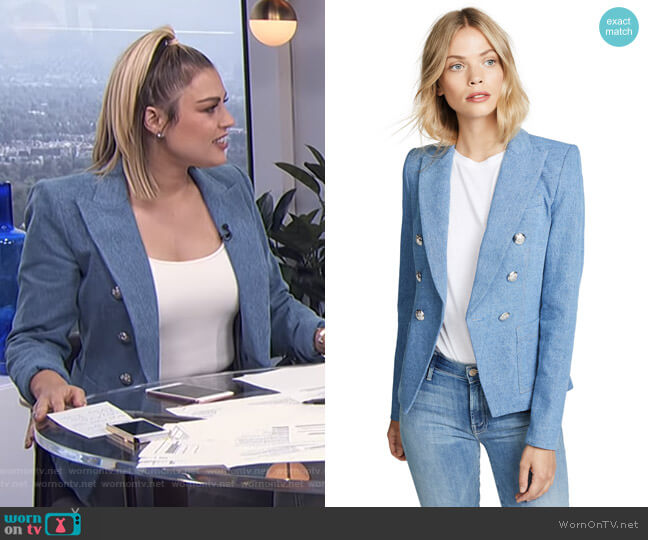 Veronica Beard Caden Dickey Jacket worn by Carissa Loethen Culiner on E! News