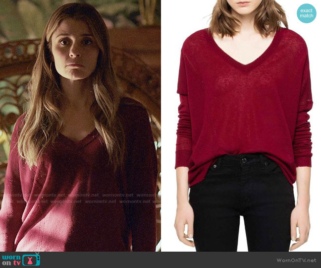 Zadig and Voltaire Brume Sweater worn by Rachel Goldberg (Shiri Appleby) on UnReal