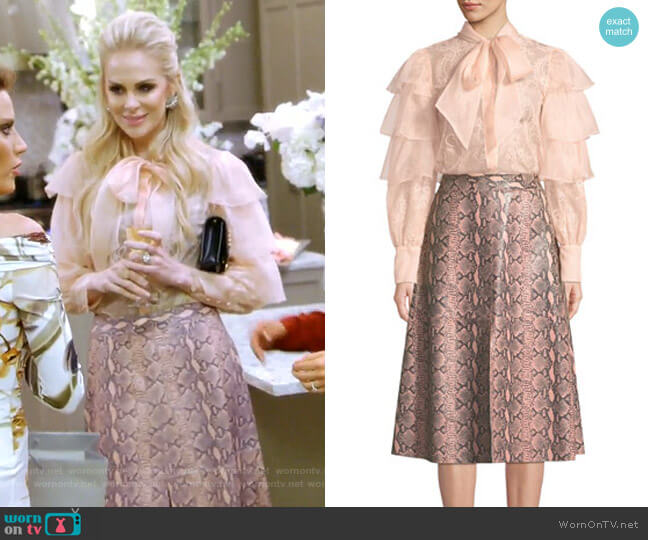 Alice + Olivia Romi Skirt worn by Kameron Westcott on The Real Housewives of Dallas