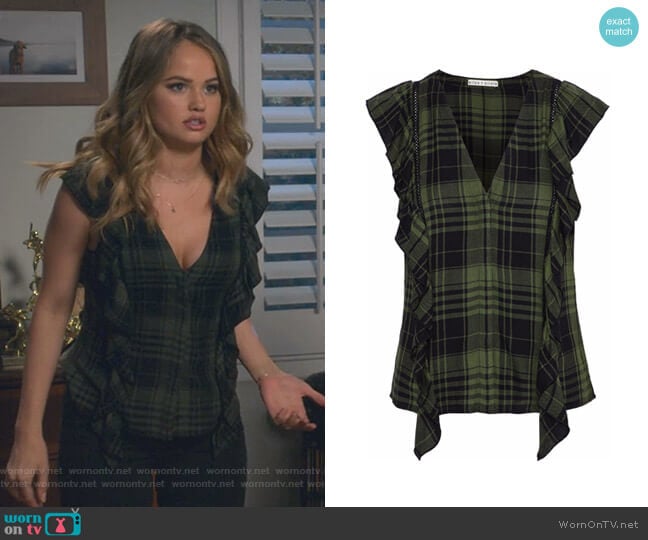 Alice + Olivia Janet Top worn by Patty Bladell (Debby Ryan) on Insatiable