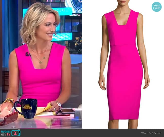 Antonio Berardi Sleeveless Dress worn by Amy Robach on Good Morning America