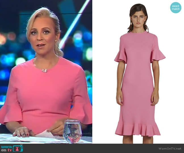 By Johnny. Willow Bias Tee Dress worn by Carrie Bickmore on The Project