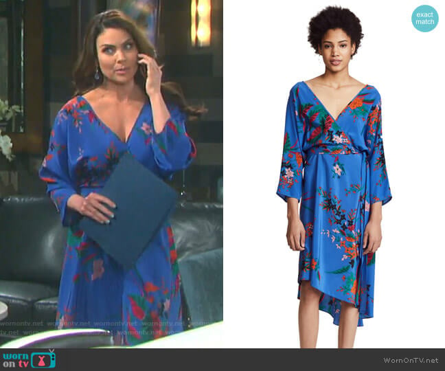 Diane von Furstenberg Asymmetrical Mini Dress worn by Chloe Lane (Nadia Bjorlin) on Days of our Lives