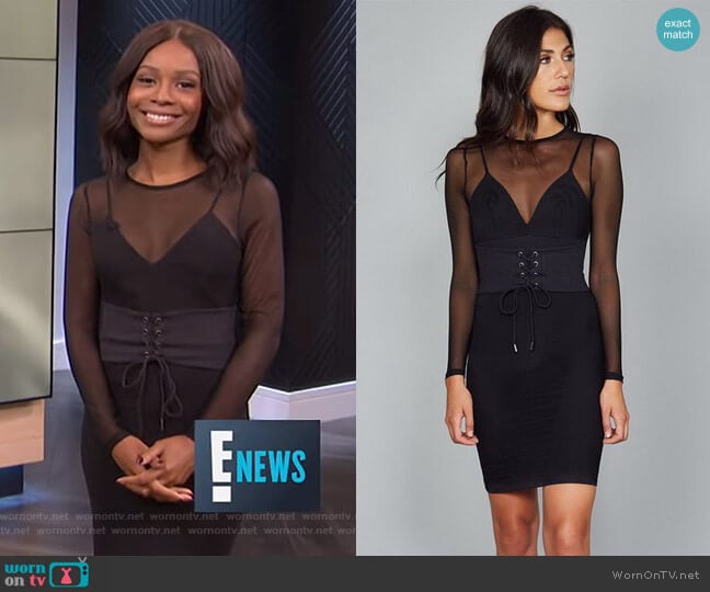 Donna Mizani Paxton Dress worn by Zuri Hall on E! News