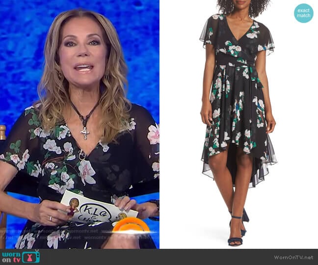 Eliza J Flutter Sleeve High/Low Dress worn by Kathie Lee Gifford on Today