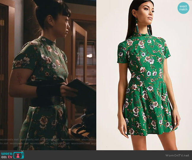 Forever 21 Floral Mini Dress worn by Monica (Alice Lee) on Take Two