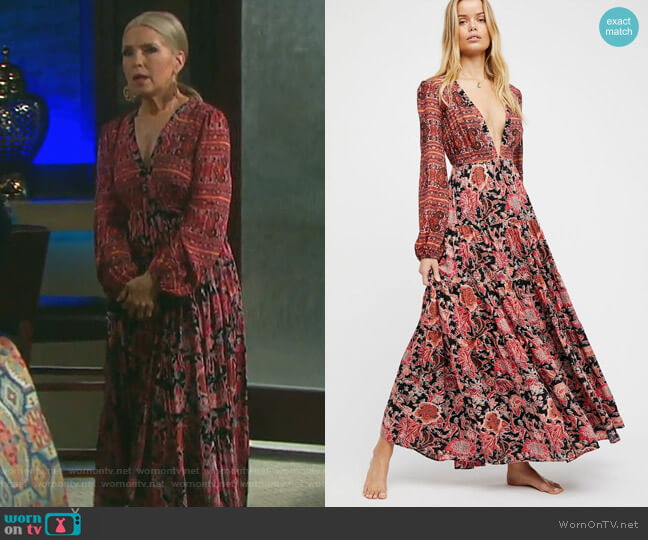 Free People Dove Dress worn by Jennifer Horton (Melissa Reeves) on Days of our Lives