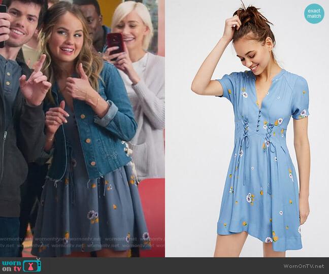 Free People Dream Girl Mini Dress worn by Patty Bladell (Debby Ryan) on Insatiable