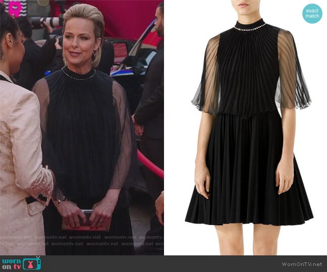 Gucci Pleated Organza Jersey Dress worn by Jacqueline (Melora Hardin) on The Bold Type