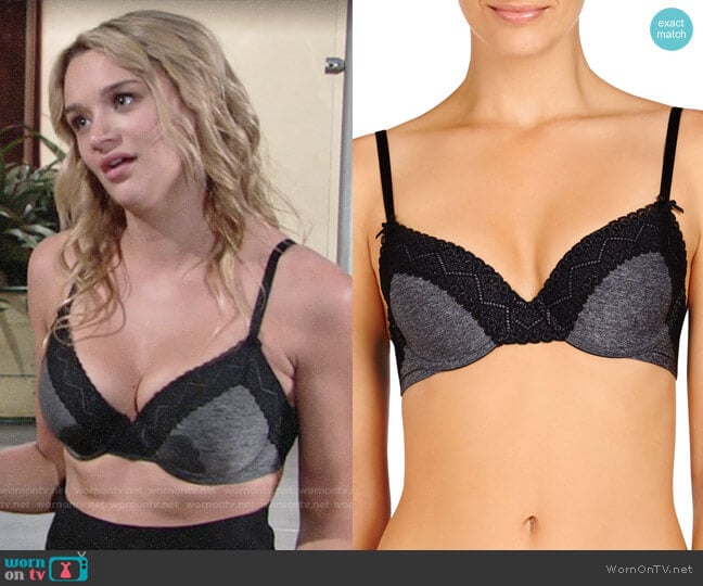 Heidi Klum Heidi Klum Smooth Marl Lace T-Shirt Bra worn by Summer Newman (Hunter King) on The Young and the Restless