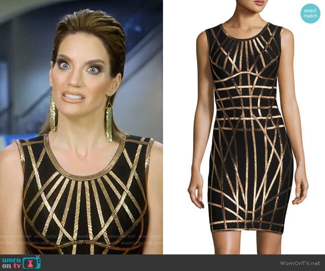 Herve Leger Romee Dress worn by Cary Deuber on The Real Housewives of Dallas
