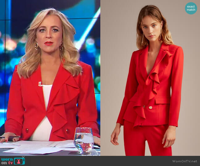 Keepsake Dayllight Blazer worn by Carrie Bickmore on The Project