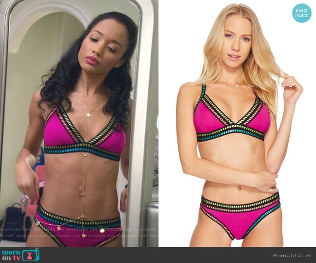 La Blanca Threading Along Swim Bikini Bottom worn by Magnolia Barnard (Erinn Westbrook) on Insatiable