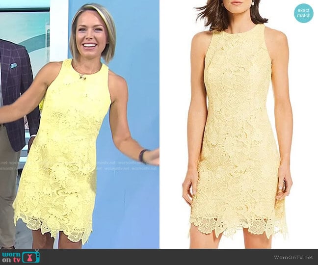 Eliza J Lace Shift Dress worn by Dylan Dreyer on Today