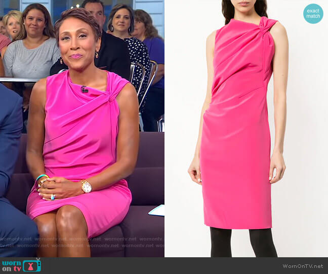 Lanvin Fitted Mid-Length Dress worn by Robin Roberts on Good Morning America