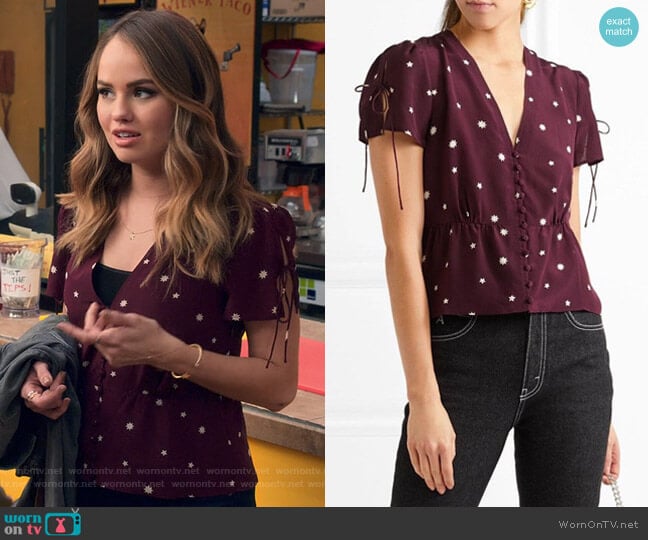 Madewell Belle Top worn by Patty Bladell (Debby Ryan) on Insatiable
