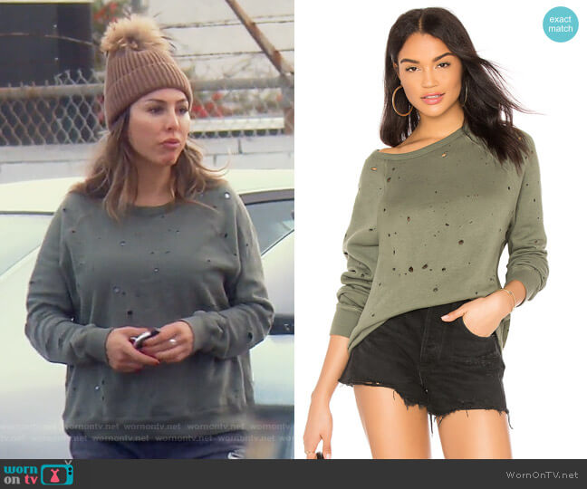 Michael Lauren Renzo Pullover worn by Kelly Dodd on The Real Housewives of Orange County
