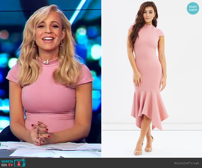 Mossman The Pendulum Dress worn by Carrie Bickmore on The Project