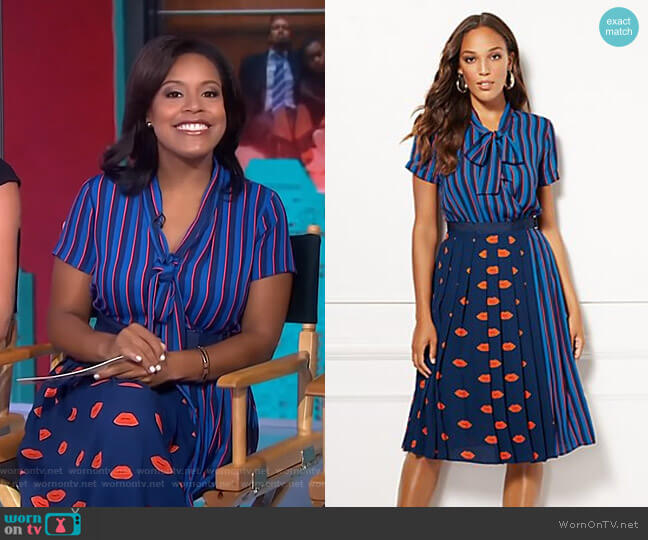 New York & Company Cassie Dress - Eva Mendes Collection worn by Sheinelle Jones on Today
