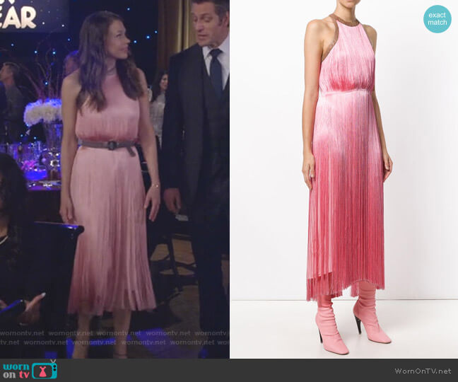 Nina Ricci Sleeveless Fringed Dress worn by Liza Miller (Sutton Foster) on Younger