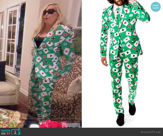 Opposuits Poker Face Trim Fit Suit with Tie worn by Shannon Beador on The Real Housewives of Orange County