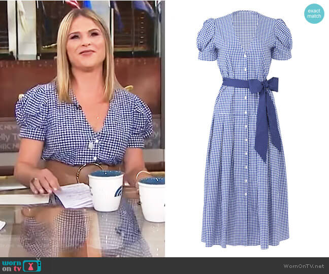Petersyn Gingham Jenna Dress worn by Jenna Bush Hager on Today