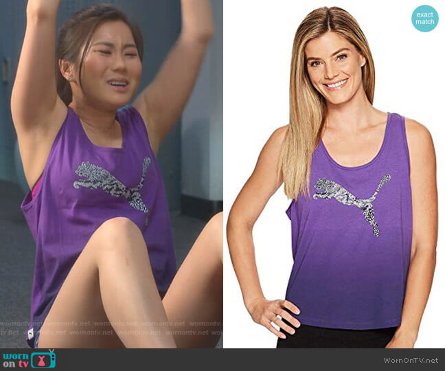 Puma Ombre Tank Top worn by Dixie Sinclair (Irene Choi) on Insatiable