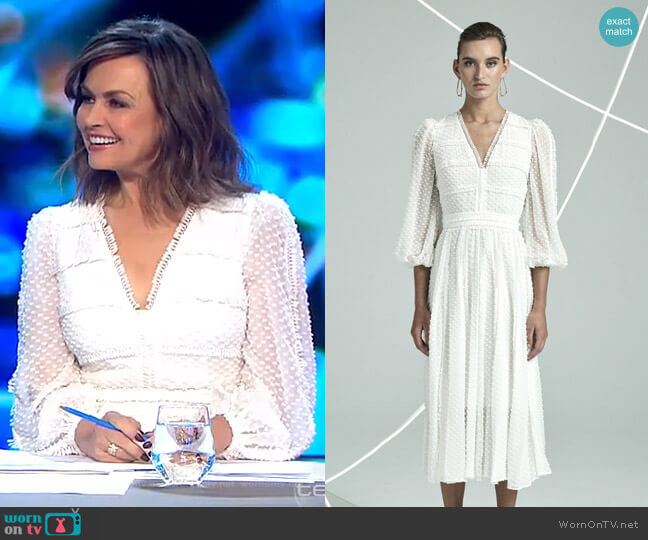 Rachel Gilbert Ollie Dress worn by Lisa Wilkinson on The Project