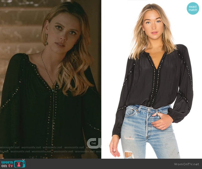 Ramy Brook Gilda Blouse worn by Freya Mikaelson (Riley Voelkel) on The Originals