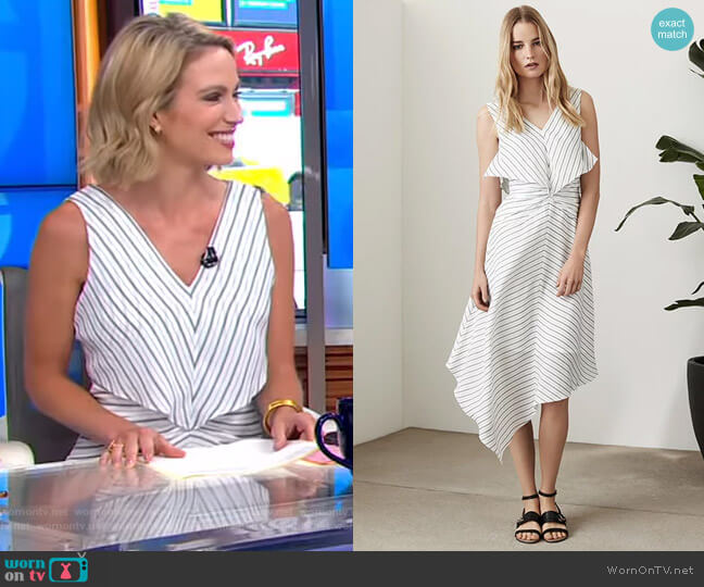Reiss Rhoni Dress worn by Amy Robach on Good Morning America