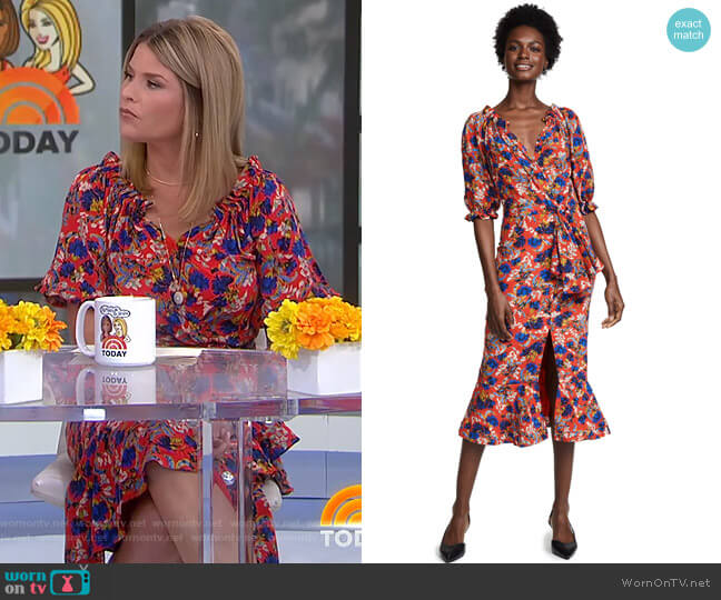 Saloni Olivia Dress worn by Jenna Bush Hager on Today