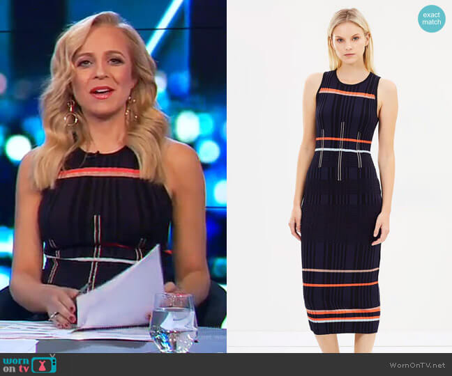 Sass & Bide Ten Tigers Knit Dress worn by Carrie Bickmore on The Project