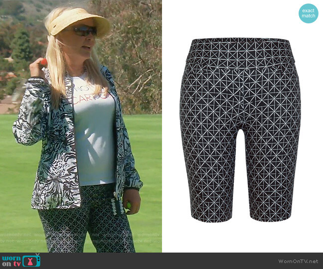 Tail Muligan Gold Shorts worn by Shannon Beador on The Real Housewives of Orange County