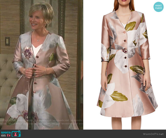 Ted Baker Ottie Dress Coat worn by Kayla Brady (Mary Beth Evans) on Days of our Lives