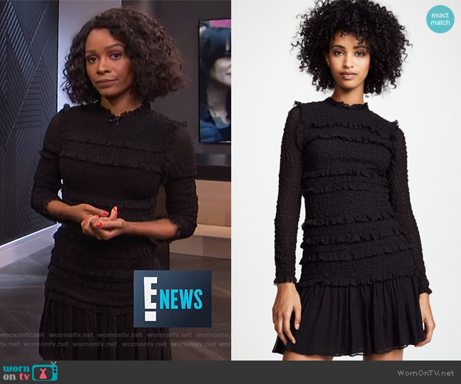 Ulla Johnson Gia Dress worn by Zuri Hall on E! News