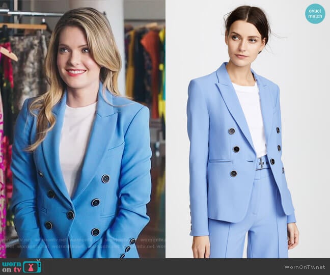 Veronica Beard Colson Blazer worn by Sutton (Meghann Fahy) on The Bold Type