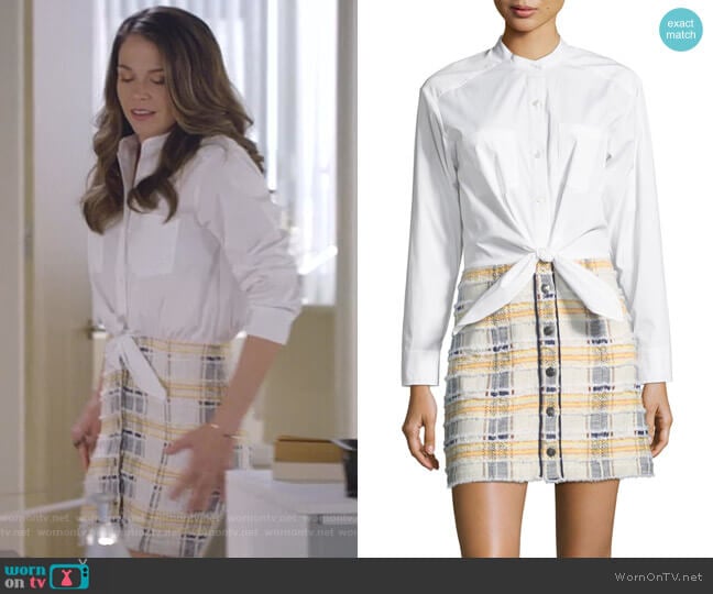 Veronica Beard Aurelia Combo Dress worn by Liza Miller (Sutton Foster) on Younger