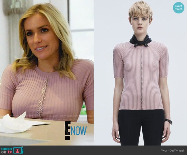 Alexander Wang Pierced Short Sleeve top worn by Kristin Cavallari on Very Cavallari