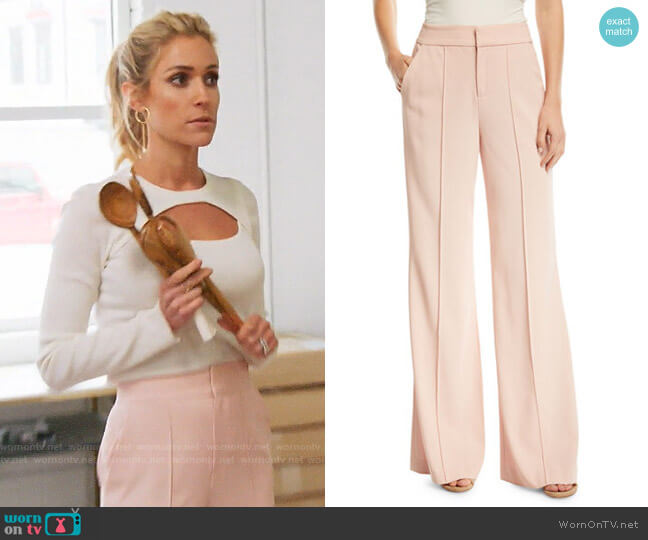 Alice + Olivia Dylan Pants worn by Kristin Cavallari on Very Cavallari