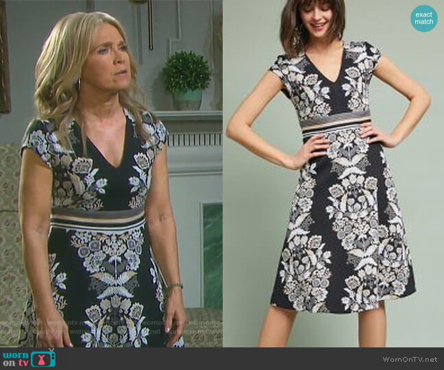 Anthropologie Soiree Dress worn by Jennifer Horton (Melissa Reeves) on Days of our Lives