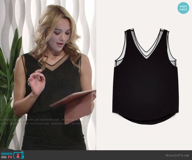 Babaton Holbrooke Blouse worn by Summer Newman (Hunter King) on The Young and the Restless