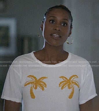 Issa’s cropped palm tree tee on Insecure