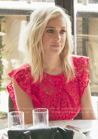 Kristin’s red lace dress on Very Cavallari
