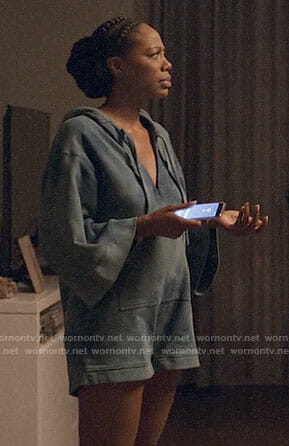 Molly’s hooded romper on Insecure