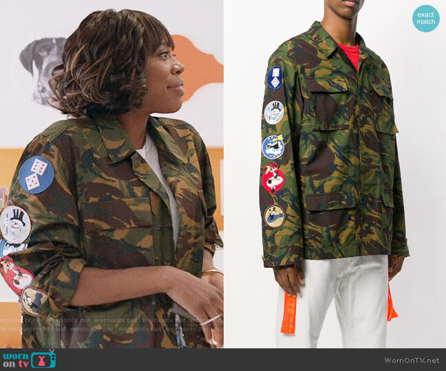 Off-White Camouflage Arrows Jacket worn by Molly Carter (Yvonne Orji) on Insecure