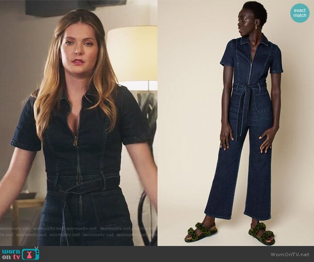 Rachel Antonoff Sal Jumpsuit worn by Sutton (Meghann Fahy) on The Bold Type