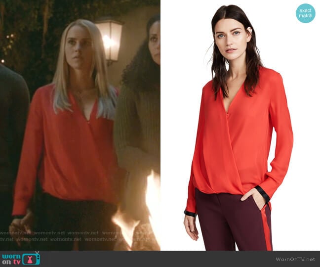 Rag & Bone Victor Blouse worn by Rebekah (Claire Holt) on The Originals