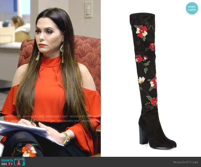 Sam Edelman Vena boots worn by D’Andra Simmons on The Real Housewives of Dallas